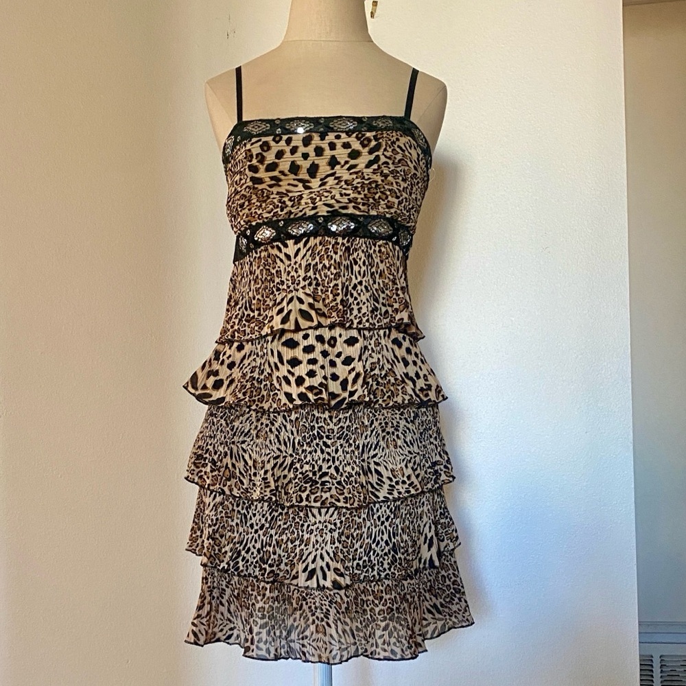 Leopard Print Ruffle Dress - Picture 7 of 7